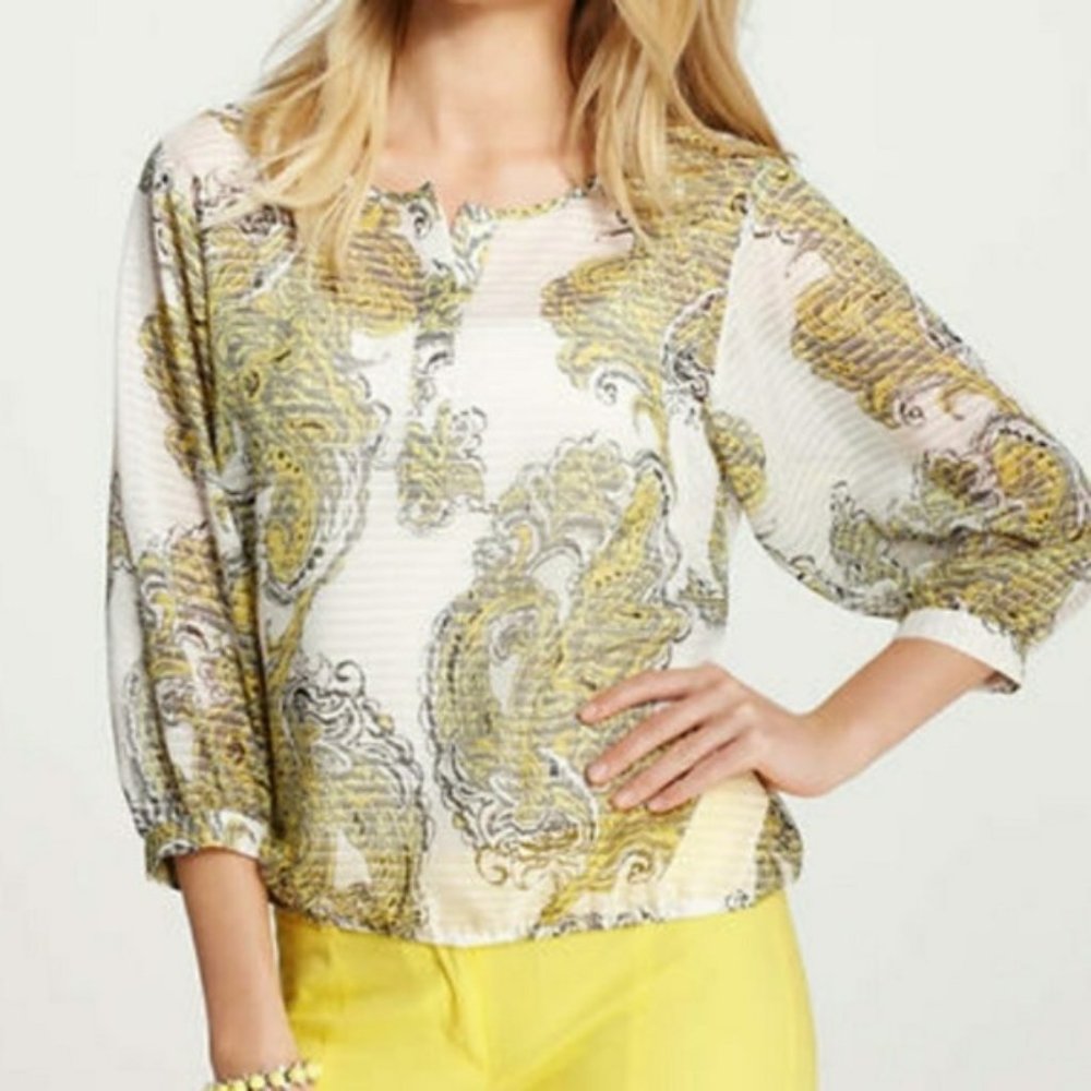 Like New Ann Taylor Paisley Blouse
